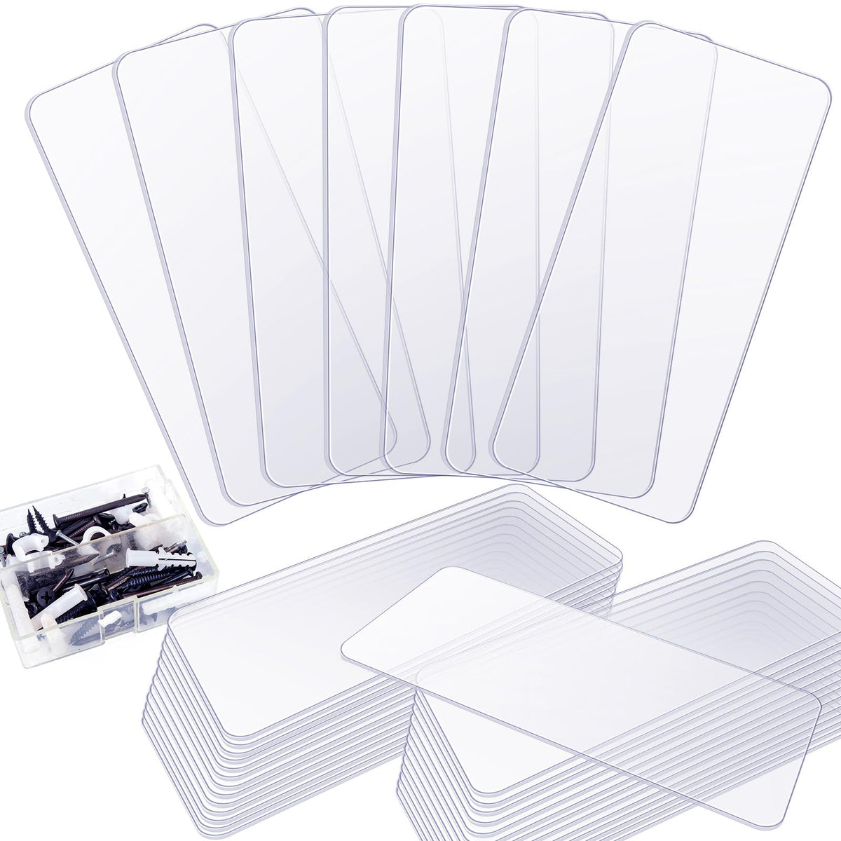 Yookeer 32 Pack 4.25 x 2 in Drawer Dividers for Plastic Storage Bins
