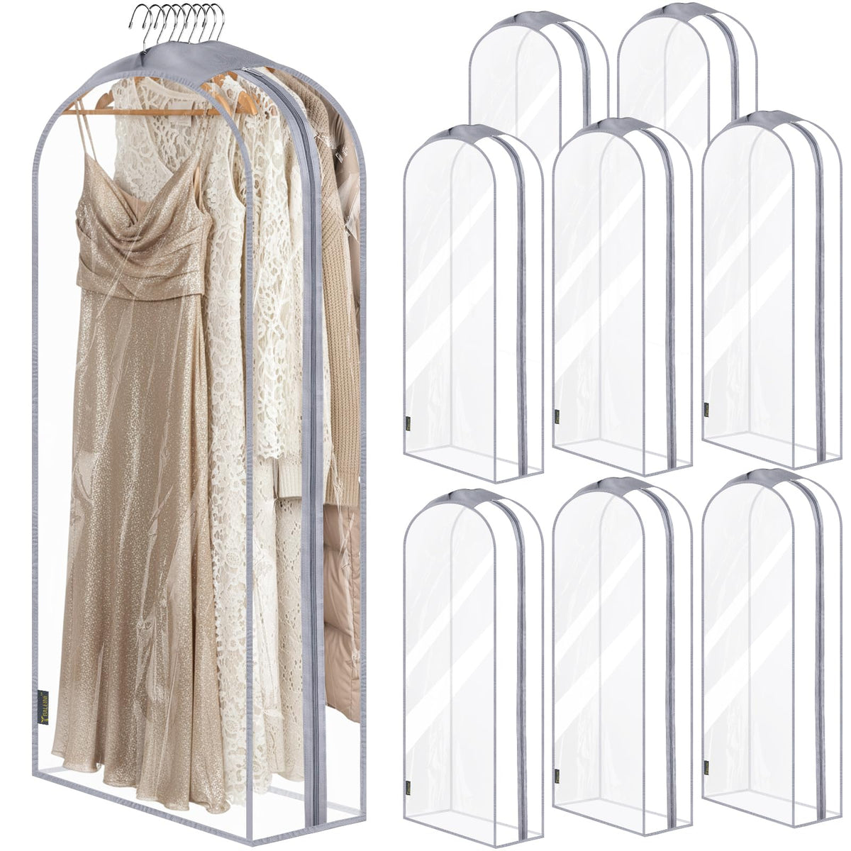 BALEINE 2PK Garment Bags for Hanging Clothes, 40" Suit Bag for Closet