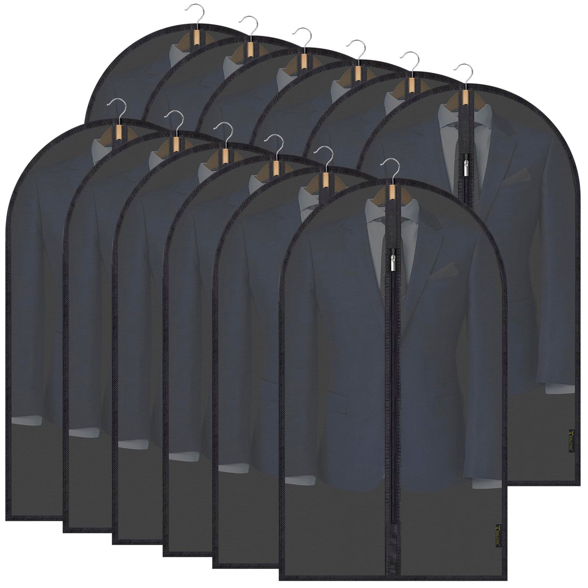 BALEINE 2PK Garment Bags for Hanging Clothes, 40" Suit Bag for Closet