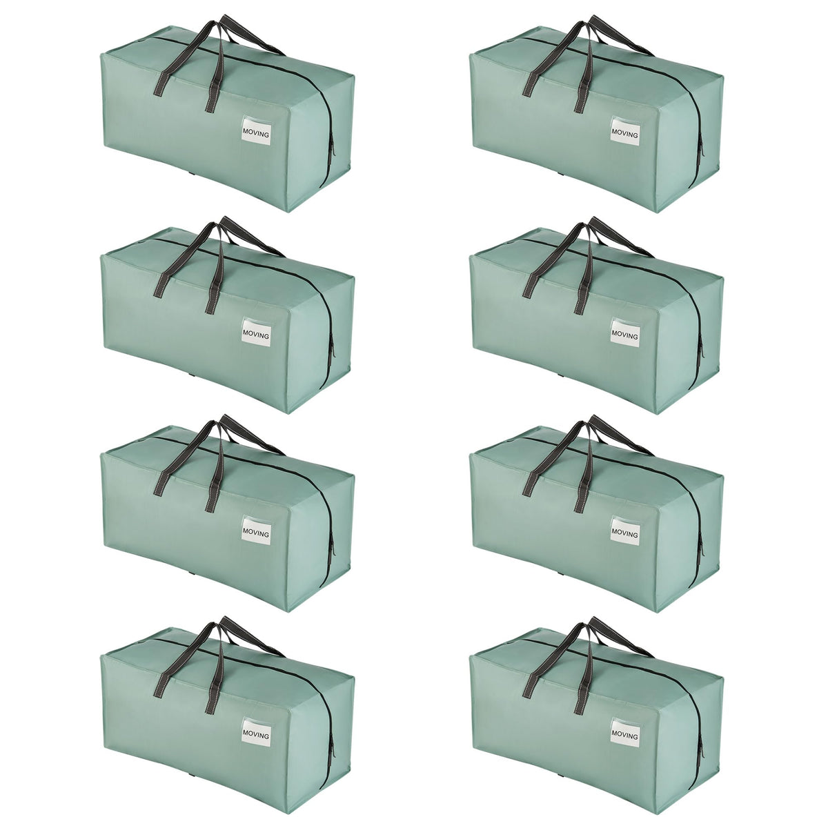 VENO 10 Pack Heavy Duty Moving Bags with Backpack Straps, Zippers & Handles, Extra Large Packing Bags for College Dorm Essentials, Moving Supplies Alternative to Cardboard Moving Boxes
