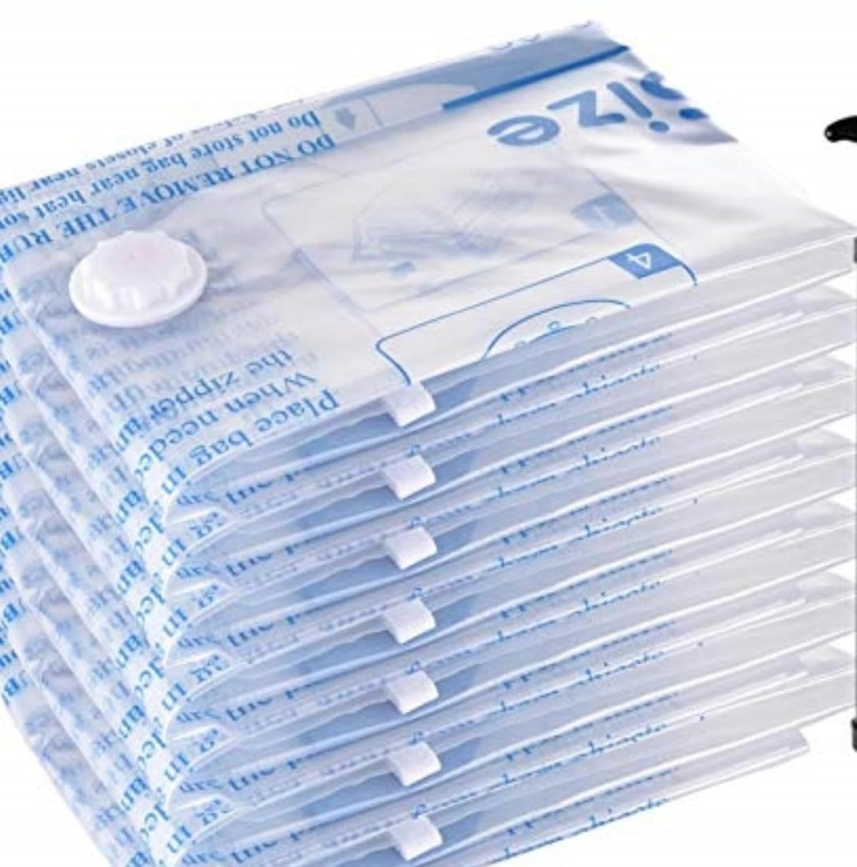 MEIQIHOME Vacuum Storage Bags, Space Saver Sealer Bags,Vacuum seal bags for clothing, Pillows, Comforters, Blankets, Bedding,Travel,7 Jumbo