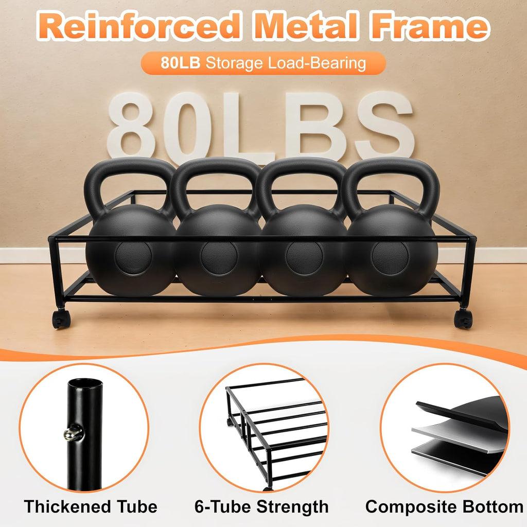 80L Large Under Bed Storage with Wheels, 2-Pack XXL Underbed Shoe Storage