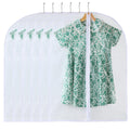All Clear Garment Bags for Hanging Clothes, 40" Suit Bags for Closet Storage, Plastic Dustproof Suit Cover Bags, Clothes Protectors Bag with zipper for Coats, Jackets, Shirts（10 Packs）