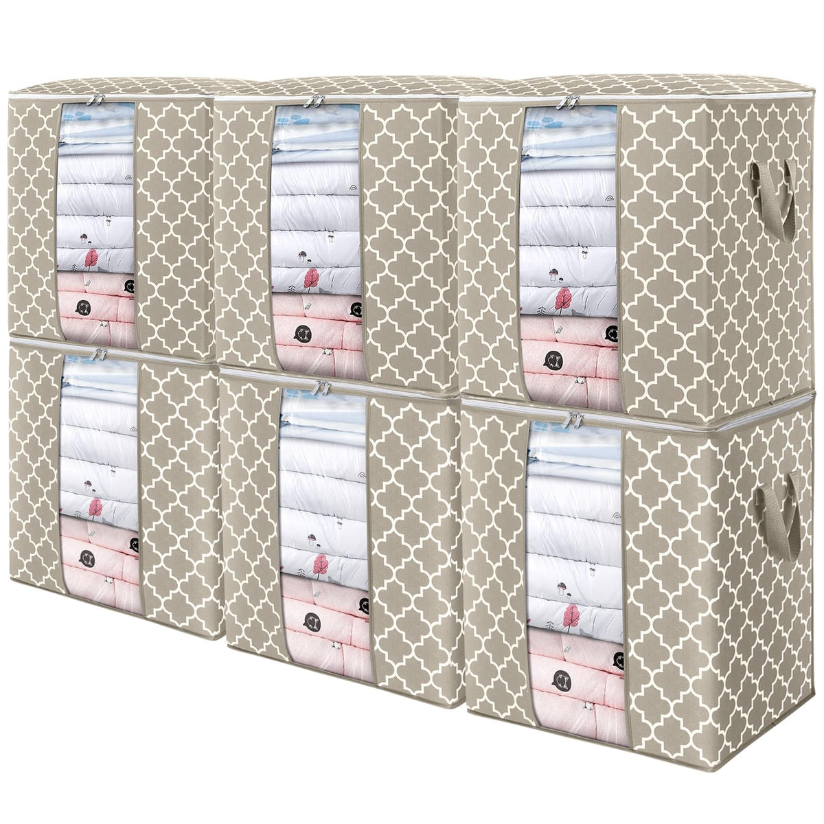 Storage Bags 3 Pack 100L Clothes Organization and Storage Containers