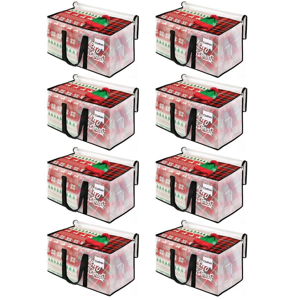 BlissTotes Moving Bags, 93L 8-Pack Storage Bags, Moving Boxes