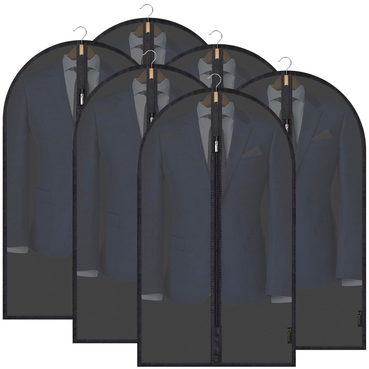 BALEINE 2PK Garment Bags for Hanging Clothes, 40" Suit Bag for Closet