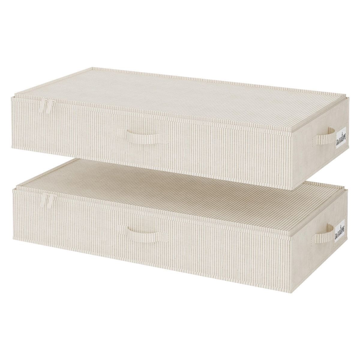 StorageWorks 6 Inch Low Profile Under Bed Clothes Storage Bins with Lids