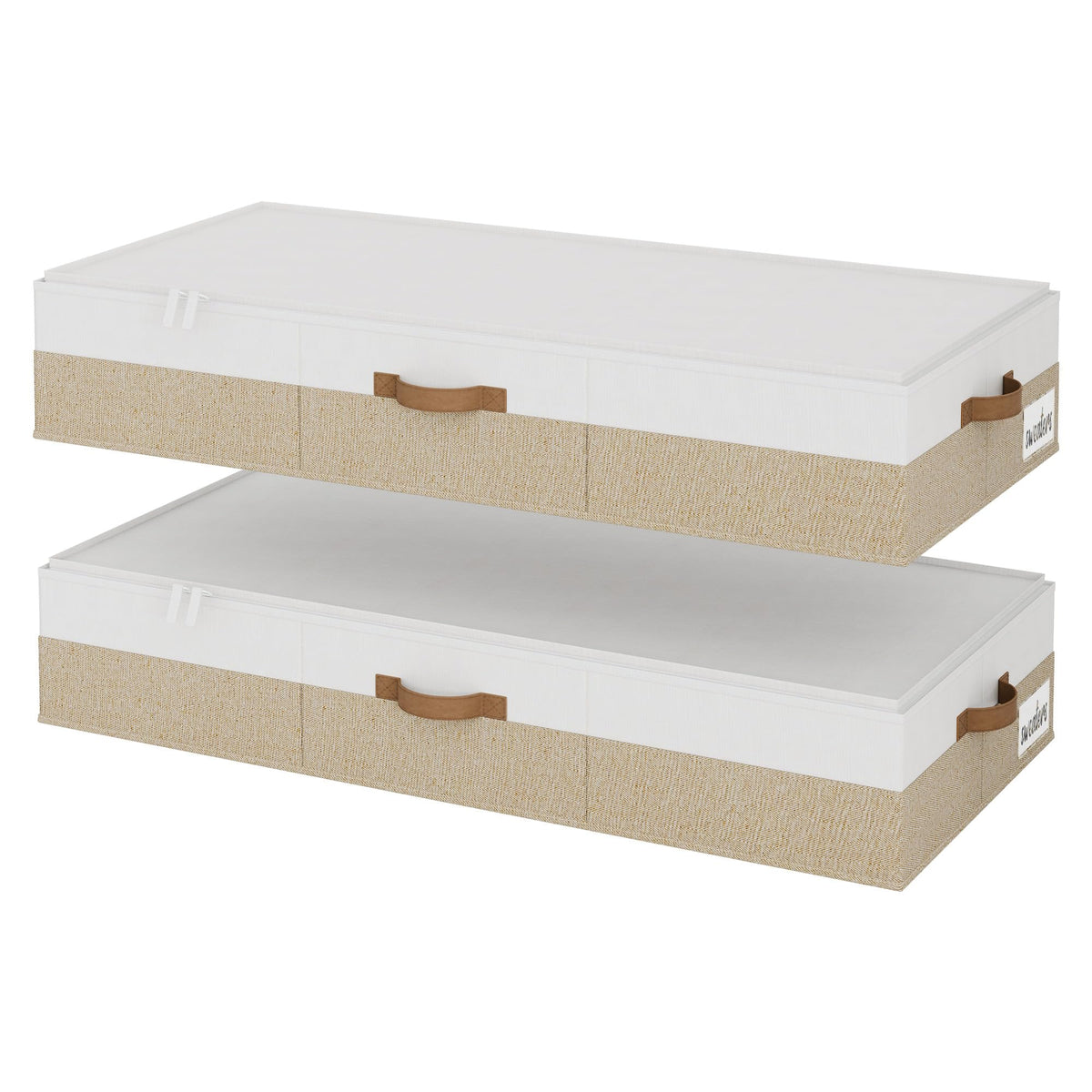 StorageWorks 6 Inch Low Profile Under Bed Clothes Storage Bins with Lids