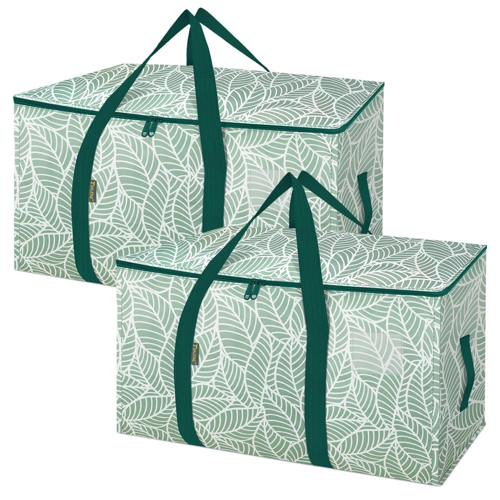 BALEINE 6-Pack Oversized Moving Bags with Reinforced Handles, Heavy-Duty Storage Tote for Clothes, Moving Supplies (Clear, 6-Pack)