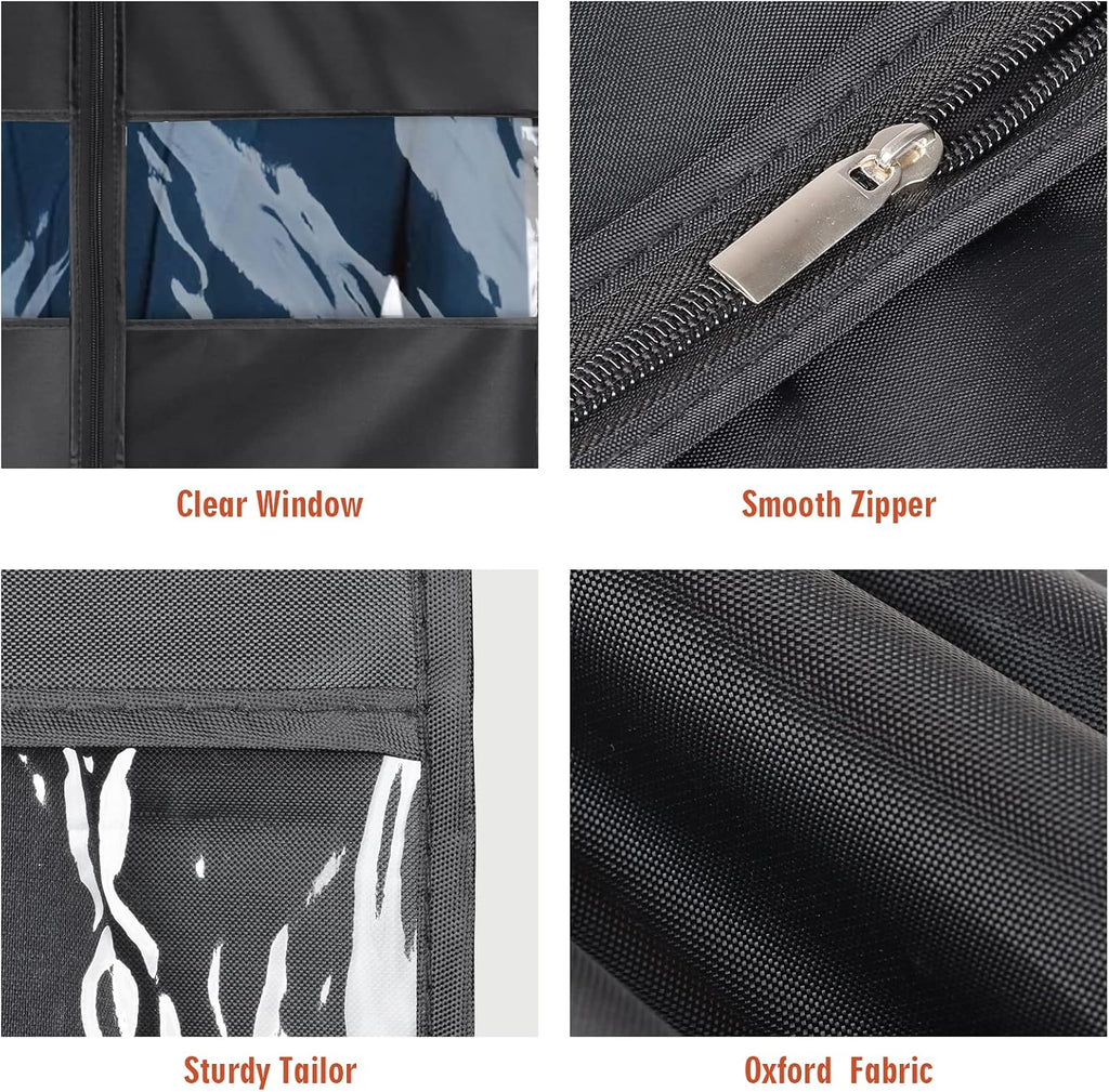 Univivi Garment Bag Suit Bag for Storage and Travel, 43 Inch, Set of 5