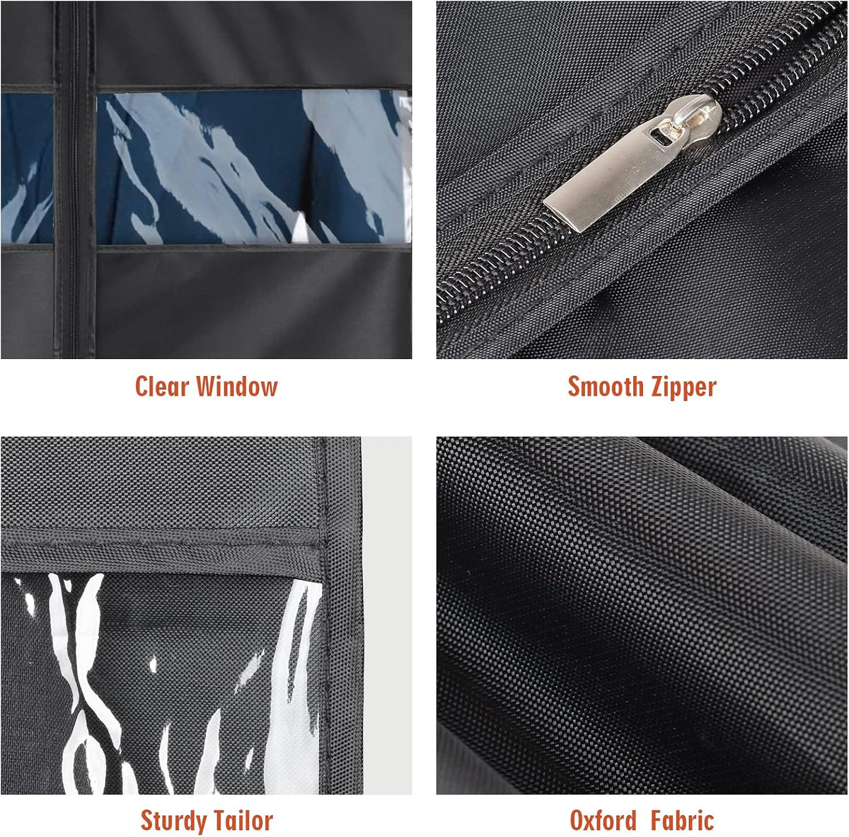 Univivi Garment Bag Suit Bag for Storage and Travel, 43 Inch, Set of 5