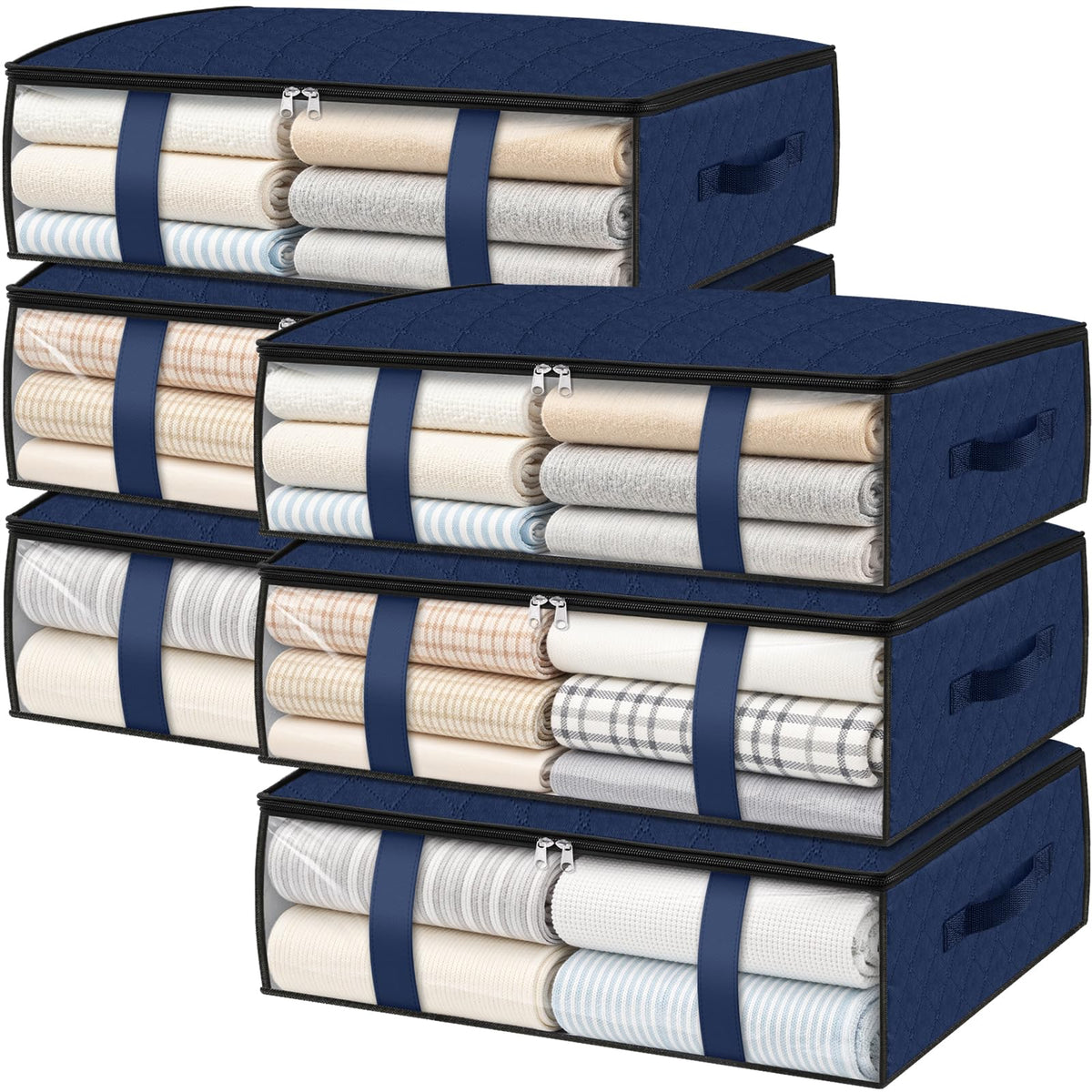 StorageRight Under Bed Storage Bags, 3 Pack, 40L, Gray