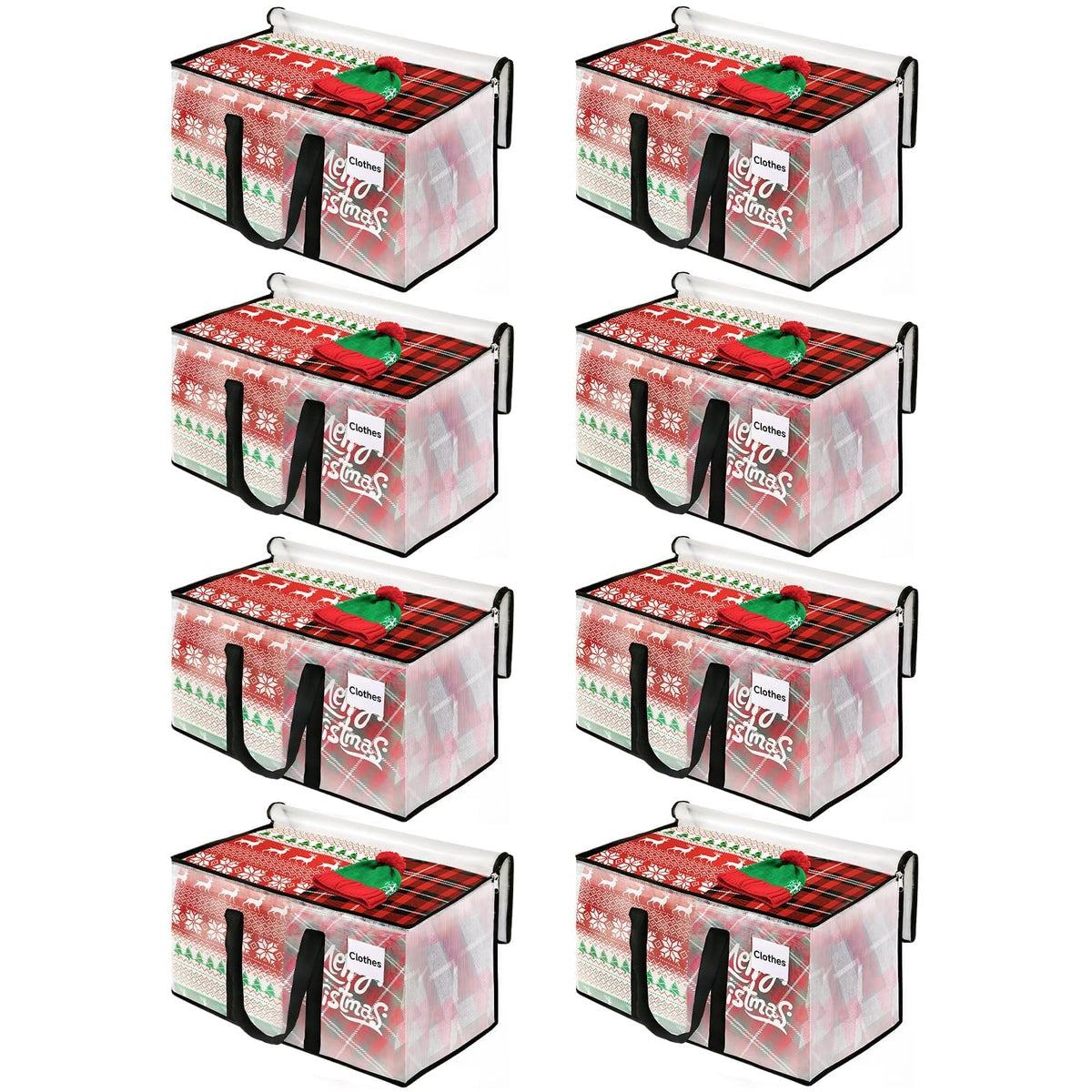 BlissTotes Moving Bags, 93L 8-Pack Storage Bags, Moving Boxes