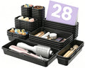 A-LuGei 【Military Grade】 Drawer Organizer for Vanity Bathroom Makeup Desk