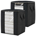 Blanket Storage Bags 120L for Comforter Clothes Bedding Sheet Grey