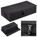 Briwooody 29.9 x 15 x 6.7in Discreet Lockable Under Bed Storage Bag,Black