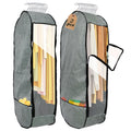 2PCS 50”Garment Bags for Hanging Clothes,Chakera Large Breathable Garment Bag for Closet Storage with 10”Gusseted,Clear Clothing Storage Garment Cover for Dress Sweater with Double Zipper,Grey