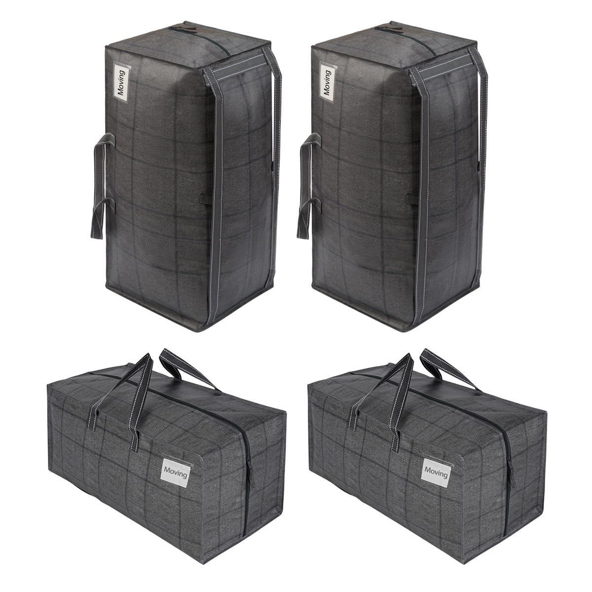 VENO 10 Pack Heavy Duty Moving Bags with Backpack Straps, Zippers & Handles, Extra Large Packing Bags for College Dorm Essentials, Moving Supplies Alternative to Cardboard Moving Boxes
