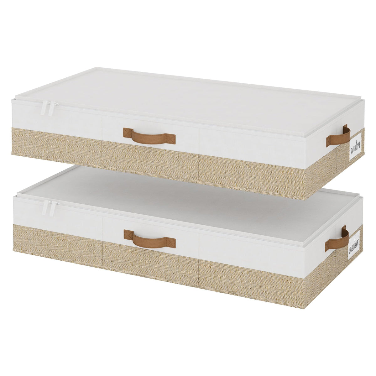 StorageWorks 6 Inch Low Profile Under Bed Clothes Storage Bins with Lids