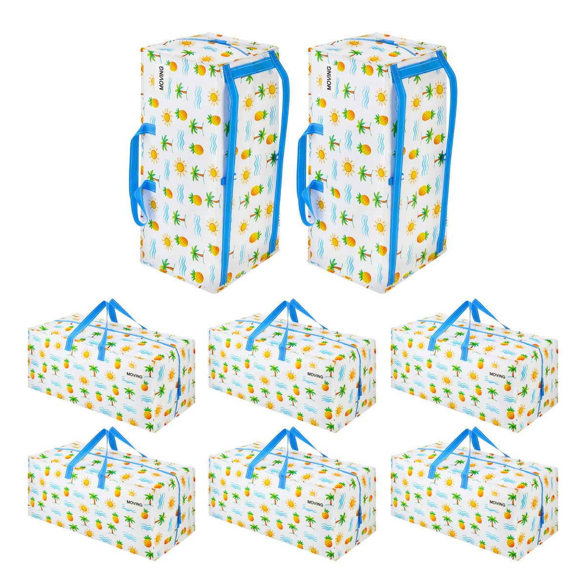 VENO 10 Pack Heavy Duty Moving Bags with Backpack Straps, Zippers & Handles, Extra Large Packing Bags for College Dorm Essentials, Moving Supplies Alternative to Cardboard Moving Boxes