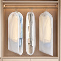Space Saving Garment Bags for Hanging Clothes, Clear Sides, 3 Pack