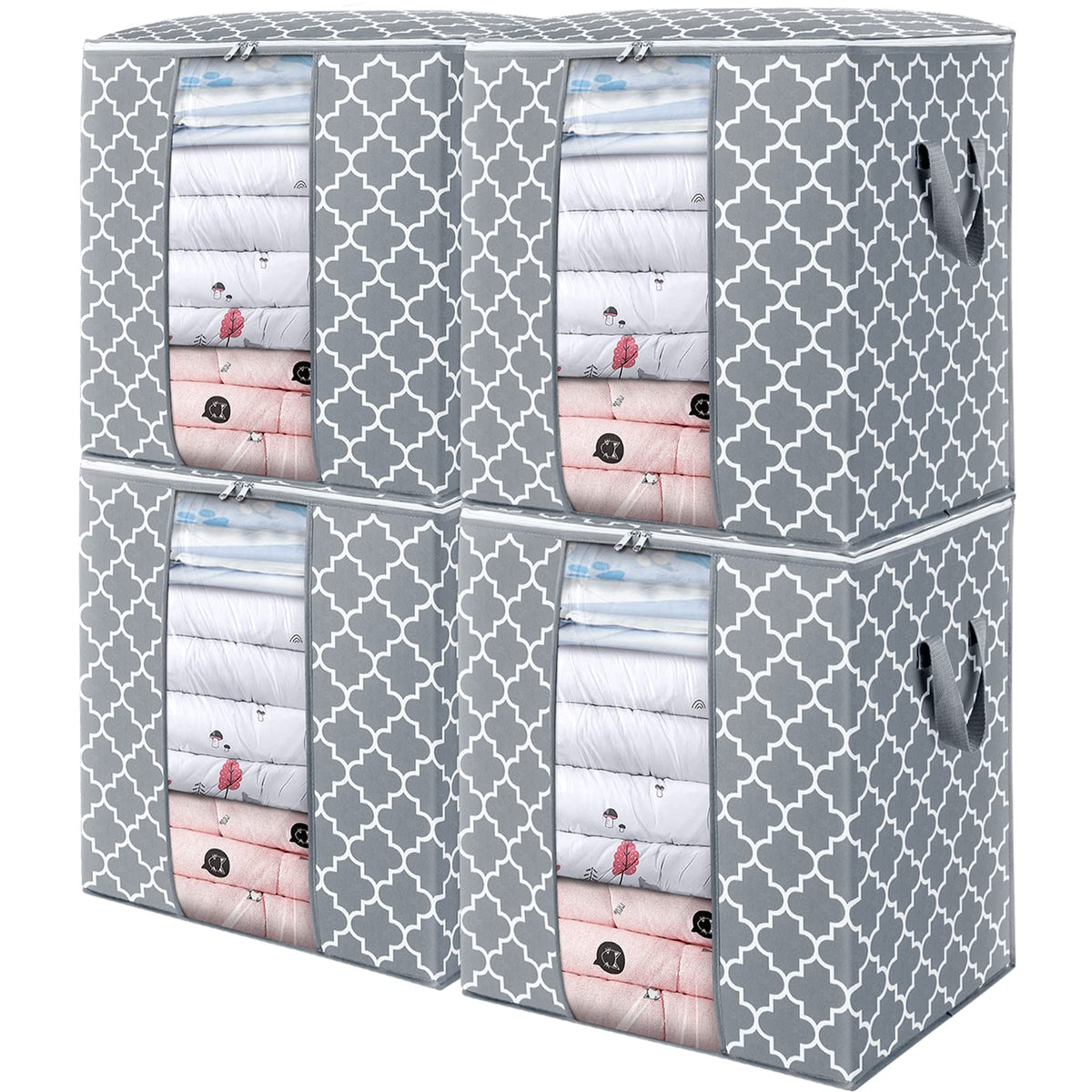Storage Bags 3 Pack 100L Clothes Organization and Storage Containers