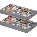 Lifewit 4.3 Inches Under Bed Shoe Storage Organizer Fits 8 Pair Sneakers,