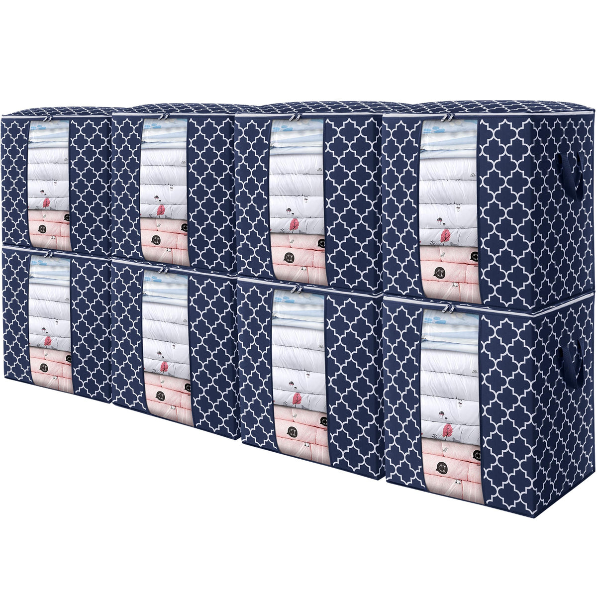 Storage Bags 3 Pack 100L Clothes Organization and Storage Containers