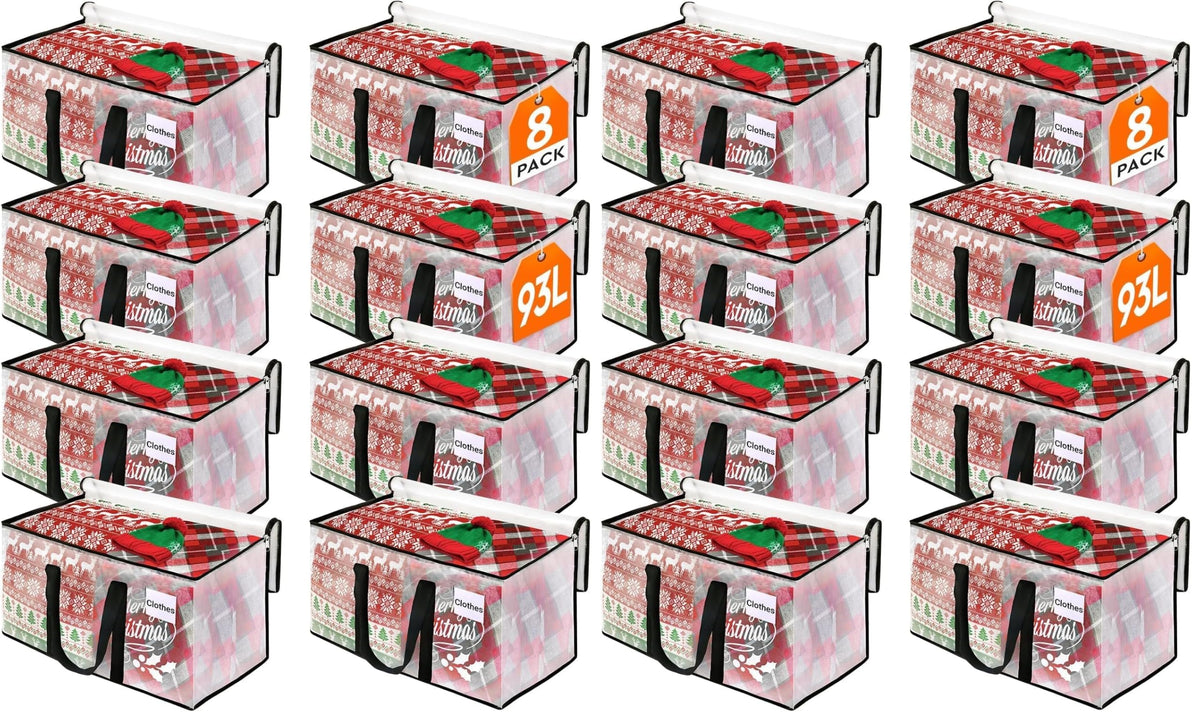 BlissTotes Moving Bags, 93L 8-Pack Storage Bags, Moving Boxes
