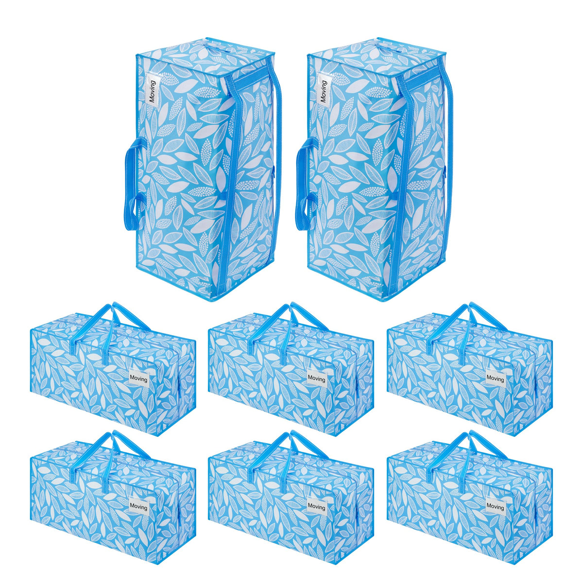 VENO 10 Pack Heavy Duty Moving Bags with Backpack Straps, Zippers & Handles, Extra Large Packing Bags for College Dorm Essentials, Moving Supplies Alternative to Cardboard Moving Boxes